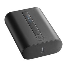 Портативный аккумулятор Cellularline 10000mAh, PD Thunder, Black