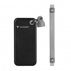 Портативный SSD M.2 2.0TB Verbatim Pocket USB 3.2 Gen 2, Black/Grey Портативный SSD M.2 2.0TB Verbatim Pocket USB 3.2 Gen 2, Black/Grey