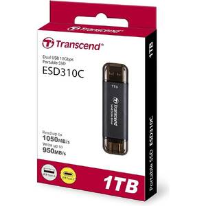 Портативный SSD-накопитель 1TB Transcend ESD310C Black Портативный SSD-накопитель 1TB Transcend ESD310C Black