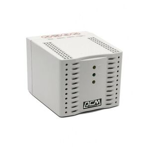 Stabilizer Voltage PowerCom  TCA-3000, 3000VA/1500W, White, 4 Shuko socket