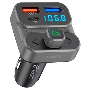 Автомобильное зарядное устройство Proove FM Launcher Luxor SE 36W Gray Автомобильное зарядное устройство Proove FM Launcher Luxor SE 36W Gray