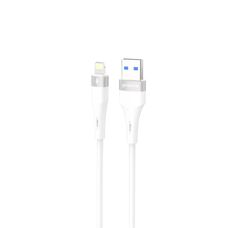 Кабель USB (Lightning), Proove Light Silicone Plus 2.4A (1m), White