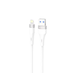 Кабель USB (Lightning), Proove Light Silicone Plus 2.4A (1m), White