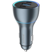 Автомобильное ЗУ Proove Super Charge 130W (2 Type-C + USB) Metal Gray