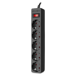 Сетевой фильтр 5 розеток SVEN SF-05E, 1.8m, Black Сетевой фильтр 5 розеток SVEN SF-05E, 1.8m, Black