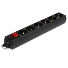 Сетевой фильтр 6 розеток, 2300 Вт SVEN Optima, 3m, Black
