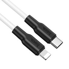 Силиконовый кабель HOCO X21 Plus Silicone Lightning black&white