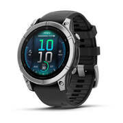 Смарт-часы Garmin Fenix E (47mm, Slate Grey Steel / Black Silicone Band)