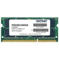 Оперативная память SODIMM Patriot Signature (PSD38G16002S) 8 ГБ