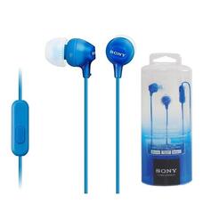 Наушники с микрофоном SONY MDR-EX15AP Blue Наушники с микрофоном SONY MDR-EX15AP Blue
