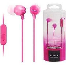 Наушники с микрофоном SONY MDR-EX15AP Pink