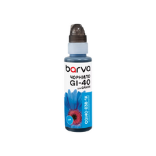 Совместимые чернила Barva Canon GI-40 C (100 г, Cyan)
