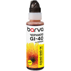 Совместимые чернила Barva Canon GI-40 Y (100 г, Yellow)