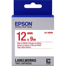 Tape Cartridge EPSON 12mm/9m, Std Red/Wht, LK4WRN C53S654011 Tape Cartridge EPSON 12mm/9m, Std Red/Wht, LK4WRN C53S654011