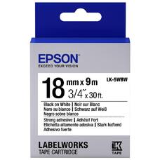 Tape Cartridge EPSON 18mm/9m Strong Adhesive, Blk/Wht, LK5WBW C53S655012 Tape Cartridge EPSON 18mm/9m Strong Adhesive, Blk/Wht, LK5WBW C53S655012