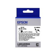 Tape Cartridge EPSON LK4WBA3 Heat Shrink: d3mm/2,5m, Black/White Tape Cartridge EPSON LK4WBA3 Heat Shrink: d3mm/2,5m, Black/White