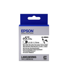 Tape Cartridge EPSON LK4WBA5 Heat Shrink: d5mm/2,5m, Black/White Tape Cartridge EPSON LK4WBA5 Heat Shrink: d5mm/2,5m, Black/White