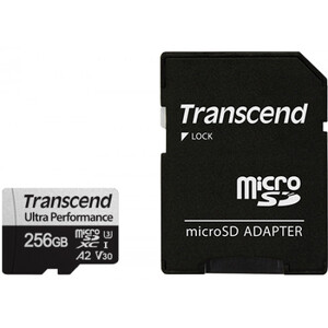 Флешка 256GB MicroSD +SD adapter Transcend TS256GUSD340S Флешка 256GB MicroSD +SD adapter Transcend TS256GUSD340S