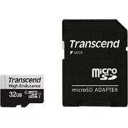 Флешка 32GB MicroSD + SD adapter, Transcend TS32GUSD350V