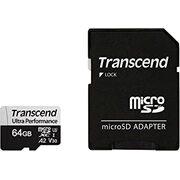 Флешка 64GB MicroSD +SD adapter, Transcend TS64GUSD340S