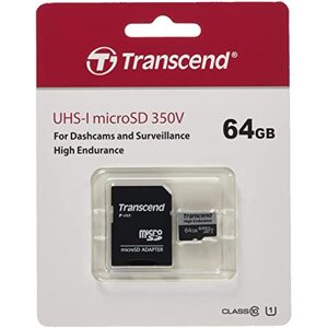 Флешка 64GB MicroSD (Class 10) UHS-I (U1)+SD adapter Transcend TS64GUSD350V Флешка 64GB MicroSD (Class 10) UHS-I (U1)+SD adapter Transcend TS64GUSD350V