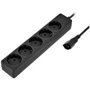 Surge Protector for UPS,  1,8m, 5 Sockets, Ultra Power, black