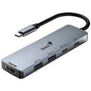 USB-C Хаб 5-в-1 Genius UH-500 Gray USB-C Хаб 5-в-1 Genius UH-500 Gray