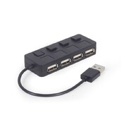 USB-хаб Gembird 4 порта USB 2.0 (UHB-U2P4-05), Black USB-хаб Gembird 4 порта USB 2.0 (UHB-U2P4-05), Black