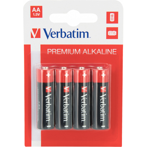 Батарейки Verbatim Alcaline  AA, 4шт, Blister pack