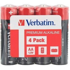 Батарейки Verbatim Alcaline AA, 4шт, Pack Shrink Батарейки Verbatim Alcaline AA, 4шт, Pack Shrink