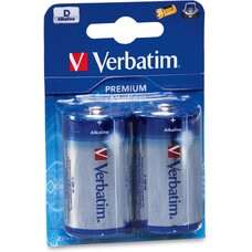Батарейки Verbatim Alcaline D, 2шт Батарейки Verbatim Alcaline D, 2шт