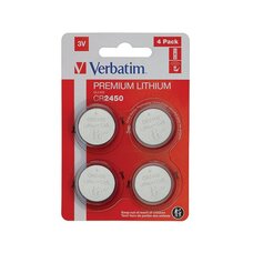 Батарейки Verbatim CR2450 3V, 4 Pack Батарейки Verbatim CR2450 3V, 4 Pack