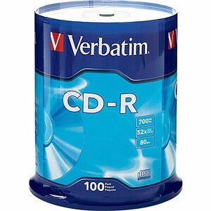 Verbatim DataLife CD-R 700MB 52X EXTRA PROTECTION SURFACE - Spindle 100pcs Verbatim DataLife CD-R 700MB 52X EXTRA PROTECTION SURFACE - Spindle 100pcs