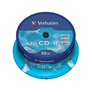 Диски Verbatim DataLifePlus CD-R AZO 700MB 52X CRYSTAL SURFACE - 25шт Диски Verbatim DataLifePlus CD-R AZO 700MB 52X CRYSTAL SURFACE - 25шт
