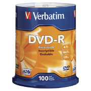 Verbatim DataLifePlus DVD-R AZO 4.7GB 16X MATT SILVER SURFAC - Spindle 100p Verbatim DataLifePlus DVD-R AZO 4.7GB 16X MATT SILVER SURFAC - Spindle 100p