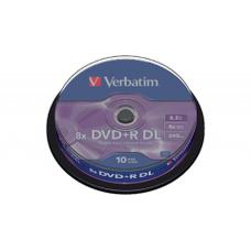 Verbatim DataLifePlus DVD+R AZO DOUBLE LAYER 8.5GB 8X 10pcs