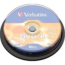Verbatim DataLifePlus DVD-R AZO 4.7GB 16X MATT SILVER SURFAC - Spindle 10pc