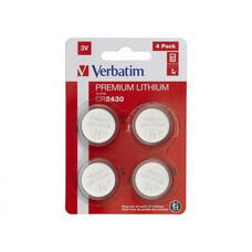Батарейки Verbatim Lithium Battery CR2430 3V 4pcs Батарейки Verbatim Lithium Battery CR2430 3V 4pcs