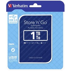 Внешний жесткий диск 1TB Verbatim "Store n Go", Blue Внешний жесткий диск 1TB Verbatim "Store n Go", Blue
