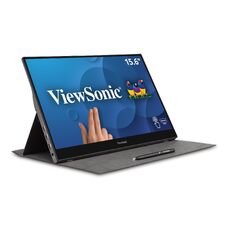 Портативный сенсорный монитор 15.6” VIEWSONIC IPS LED TD1655 Black 