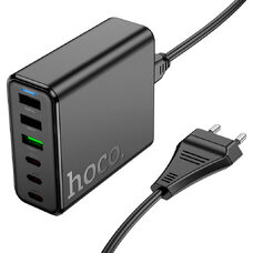 Зарядное устройство HOCO C133A Earl 6-port PD75W (3C3A, EU, черный)