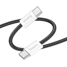 Зарядный кабель HOCO X104 Type-C to Type-C Source 60W (1m, черный) Зарядный кабель HOCO X104 Type-C to Type-C Source 60W (1m, черный)